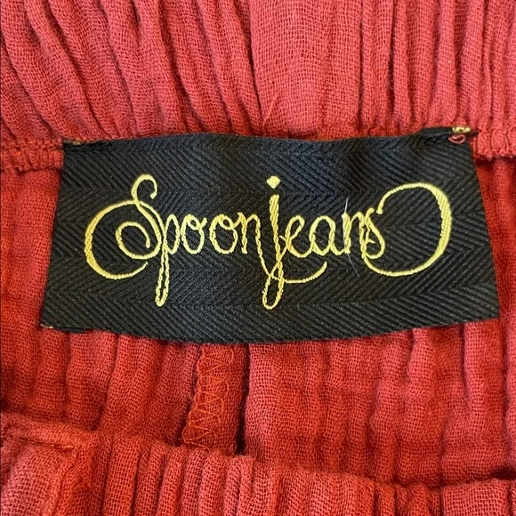 Spoon Jeans Front Pocket Rust Color Shorts Size S - Picture 4 of 5